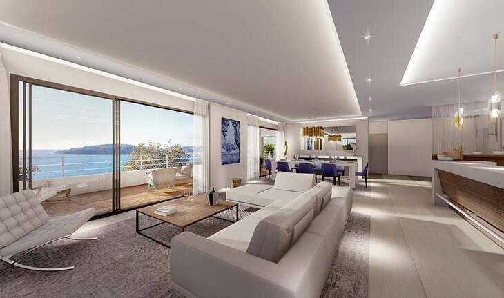 appartement neuf au Cap Brun vue mer 