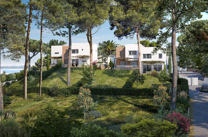 Appartement neuf, résidence La Presqu'île : T3 de 60m², terrasse et parking privé, en programme neuf à la Seyne sur Mer, sur la Corniche, proche de Porte Marine  
