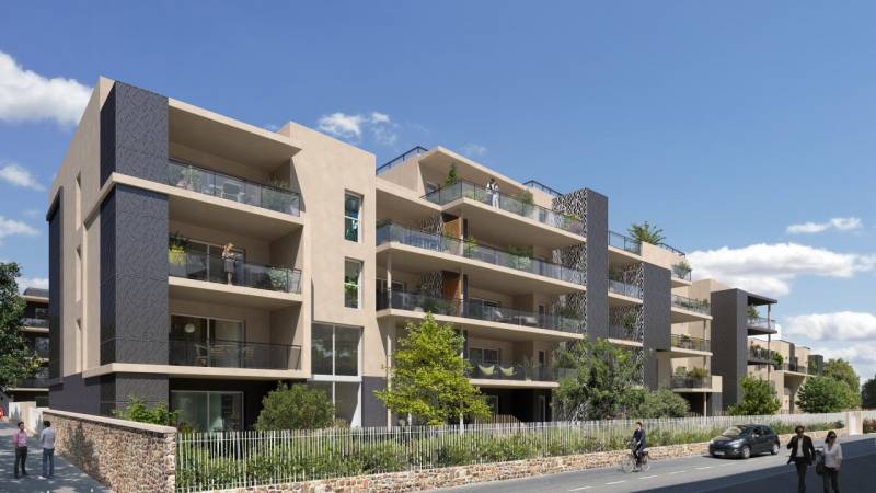 Achat d'un appartement neuf T2, dans une résidence sécurisée, neuve en construction à Hyères, près du centre ville  