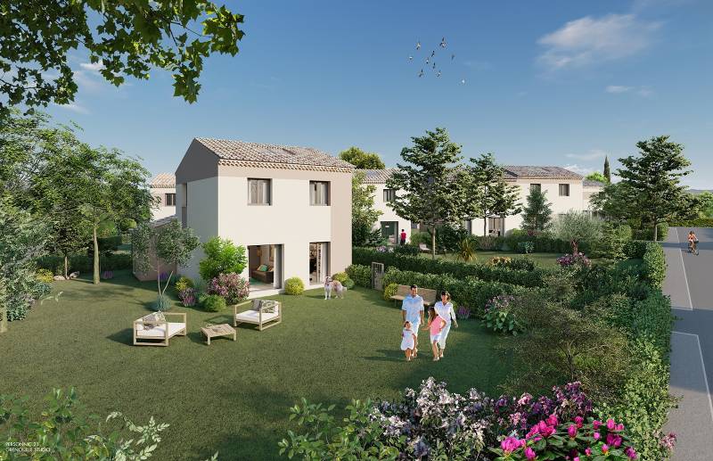 Maison mitoyenne neuve de 80m² à Pierrefeu-du-Var 83 