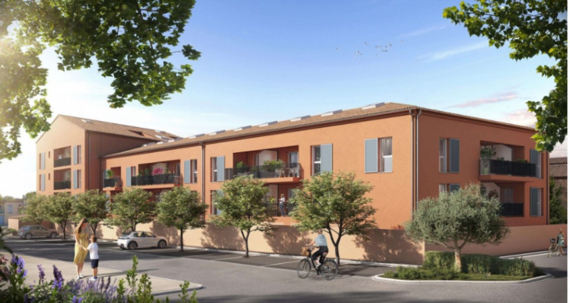Appartement neuf résidence Canto Riagou : T2 de 44m², place de parking privative, au calme, en programme neuf dans le village de Garéoult, à 35 minutes de Toulon  