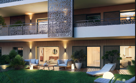 Appartement neuf résidence Serenity : Appartement T3 de 72m² avec piscine et parking privatif, en programme neuf sur Saint-Tropez, à 200 mètres de la place des Lices  